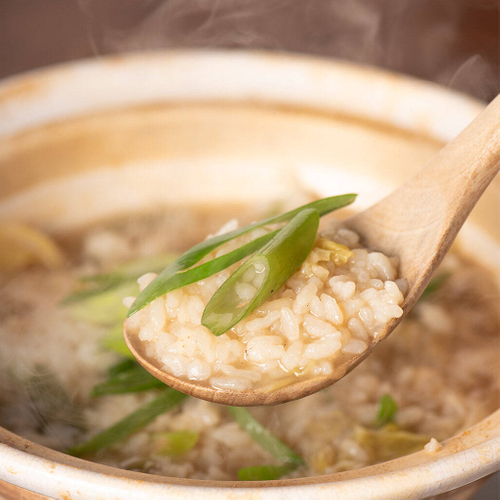 「焼きあご鍋つゆ」を雑炊で〆