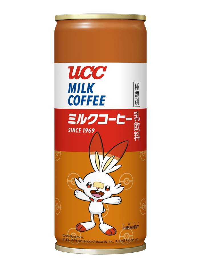 『ＵＣＣ ミルクコーヒー ポケモン缶 250g』ヒバニー