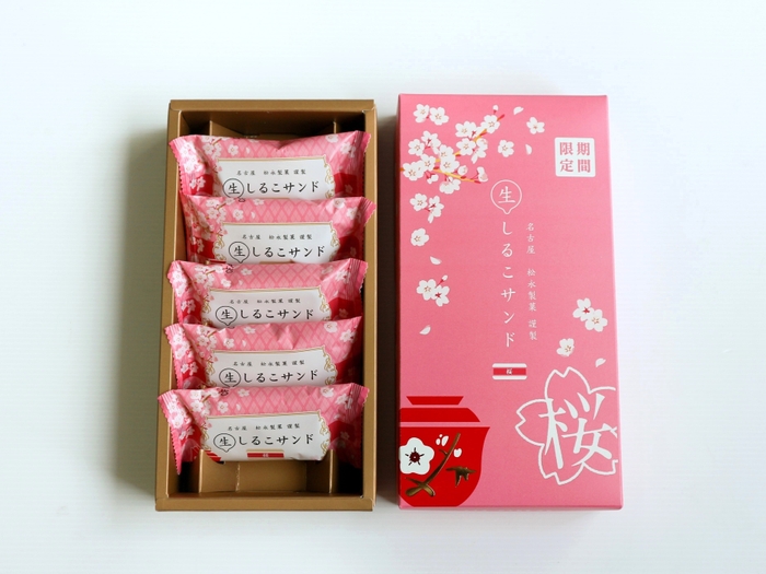 【期間限定】生しるこサンド桜 外箱