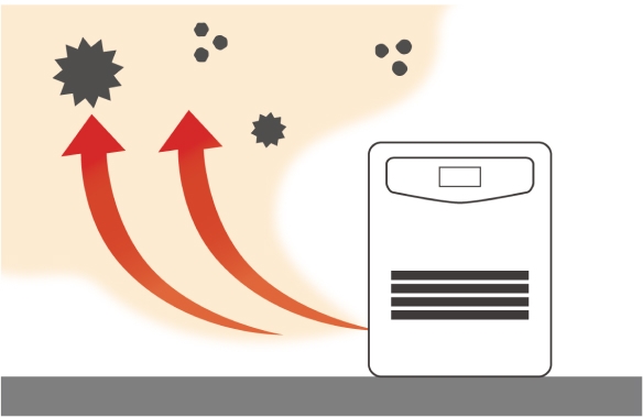 空気がクリーン ファンヒーター