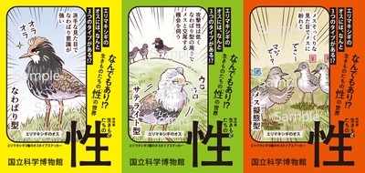 エリマキシギステッカー3種