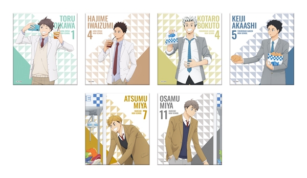 ▲GiGO コラボカフェ ハイキュー!!アートパネル Vol.2 (全6種・ランダム) 【サイズ】H約140mm×W約125mm