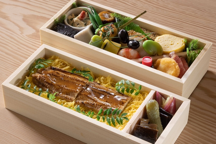 京都の旬を詰め込んだ二段折詰弁当「季節の口福ごはん」(6,000円/イメージ)