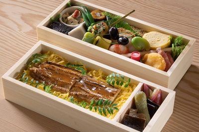 京都の旬を詰め込んだ二段折詰弁当「季節の口福ごはん」(6,000円/イメージ)