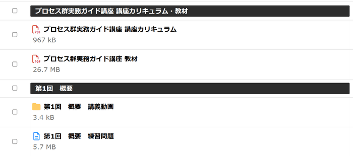 プロセス群実務ガイド講座(2)