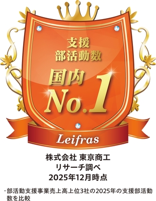 支援部活動数国内No.1