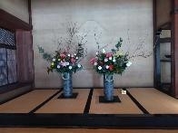 生花の展示（昨年度の様子）