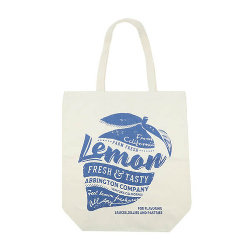「コットンバッグ Lemon」価格：242円／サイズ：W26×D14×H42cm