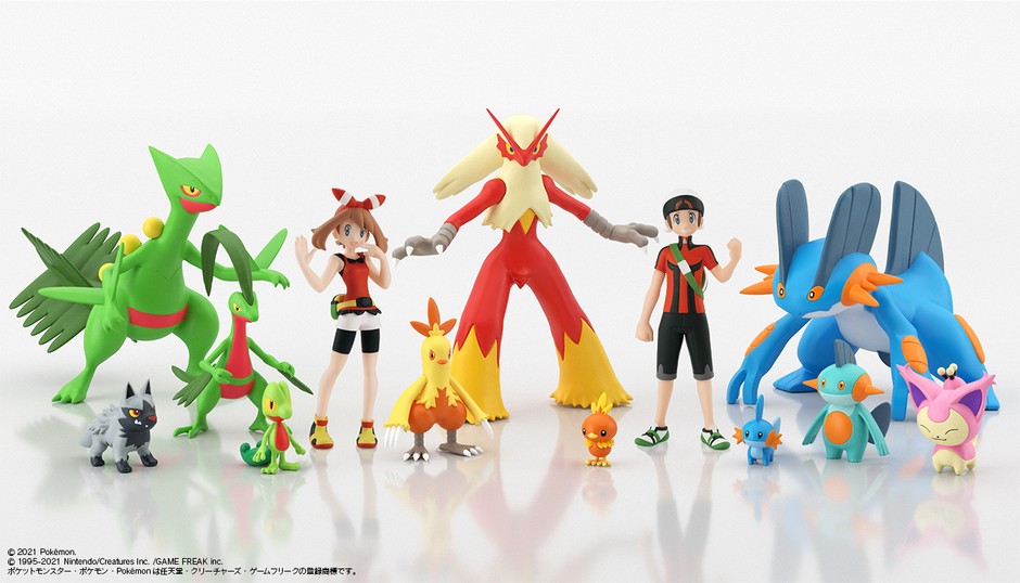 ホウエン地方のポケモンたちが1/20スケールの フィギュアになって新 