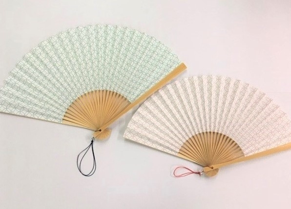 漆喰扇子 七宝(紳士、婦人用)