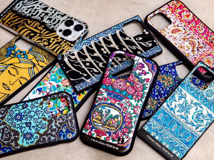 イランの伝統アートのスマホケース