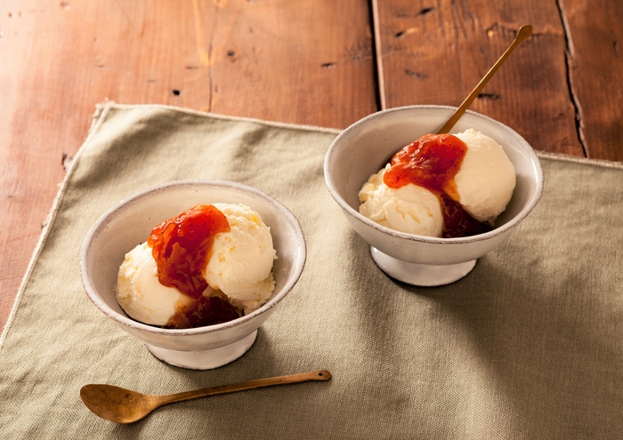 「イチジク&ドライプルーン」使用 バニラアイスクリーム