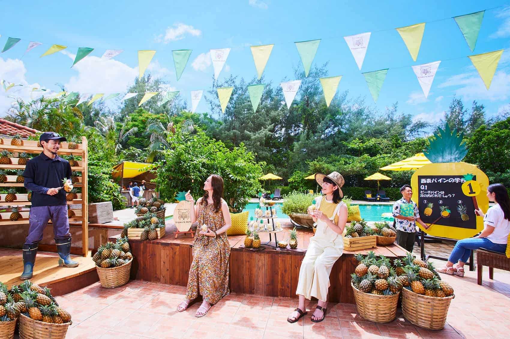 【西表島ホテル】桃の香りがするピーチパインをとことん楽しむ 「春のピーチパイン祭り」開催~農家さんによるSHOWやパインの秘密を知るコンテンツが盛りだくさん|~期間:2023 年4月25日~6月15日
