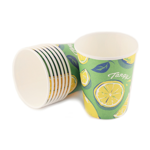 「ペーパーカップ Lemon」価格：98円／8個入り／ サイズ：Φ7.5×H8.8cm／※3月中旬発売予定