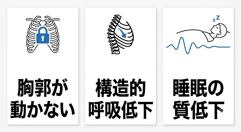 CPAPで気道が開いても眠れない──睡眠時無呼吸症候群(SAS)では胸郭が動かないと、睡眠の質が改善しない新事実【第3回】