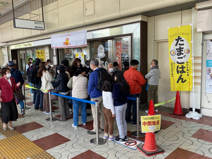 前回の王子駅出店時の様子　