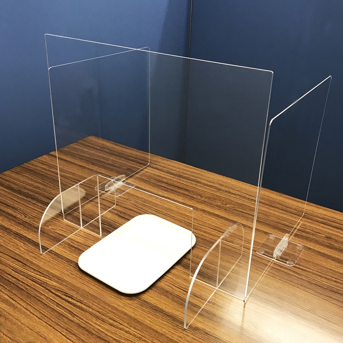 <簡単設置> アクリル透明 受付カウンター