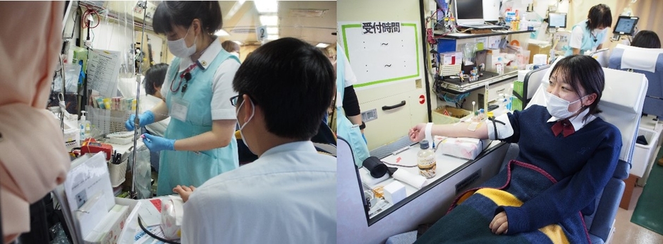 昨年の献血活動の様子