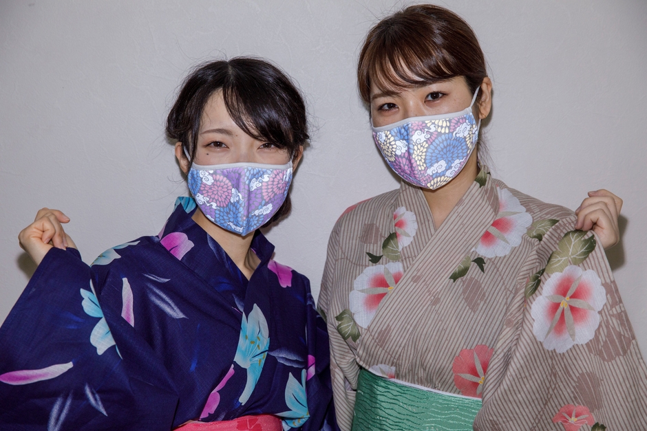 浴衣を着る際にも