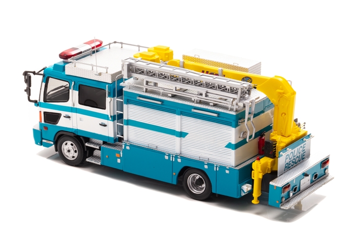 左後:1/43 日野 レンジャー 2011 警察本部警備部機動隊レスキュー車両