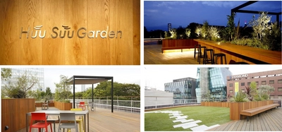 京セラ原宿ビルの屋上に緑化ウッドデッキ    「Huu Suu Garden （フースーガーデン）」をオープン 