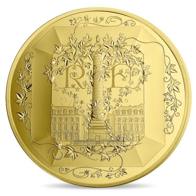 500・50ユーロ金貨 裏面