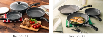 PFAS不使用のコーティング加工を採用したフライパン 「Bari(バーリ)」と「Nola(ノーラ)」を9月に発売