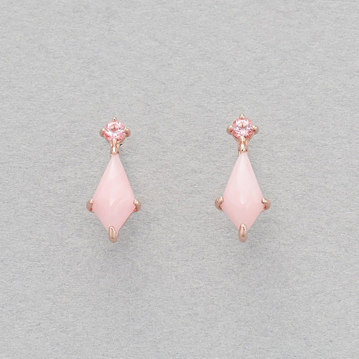 K10PG PIERCED EARRING /PINK OPAL, TOPAZ \27,500(税込)