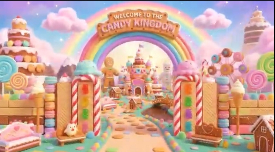 お菓子でできた世界