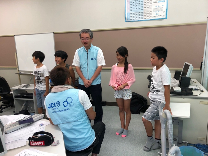 小学校での動画撮影のリハーサル