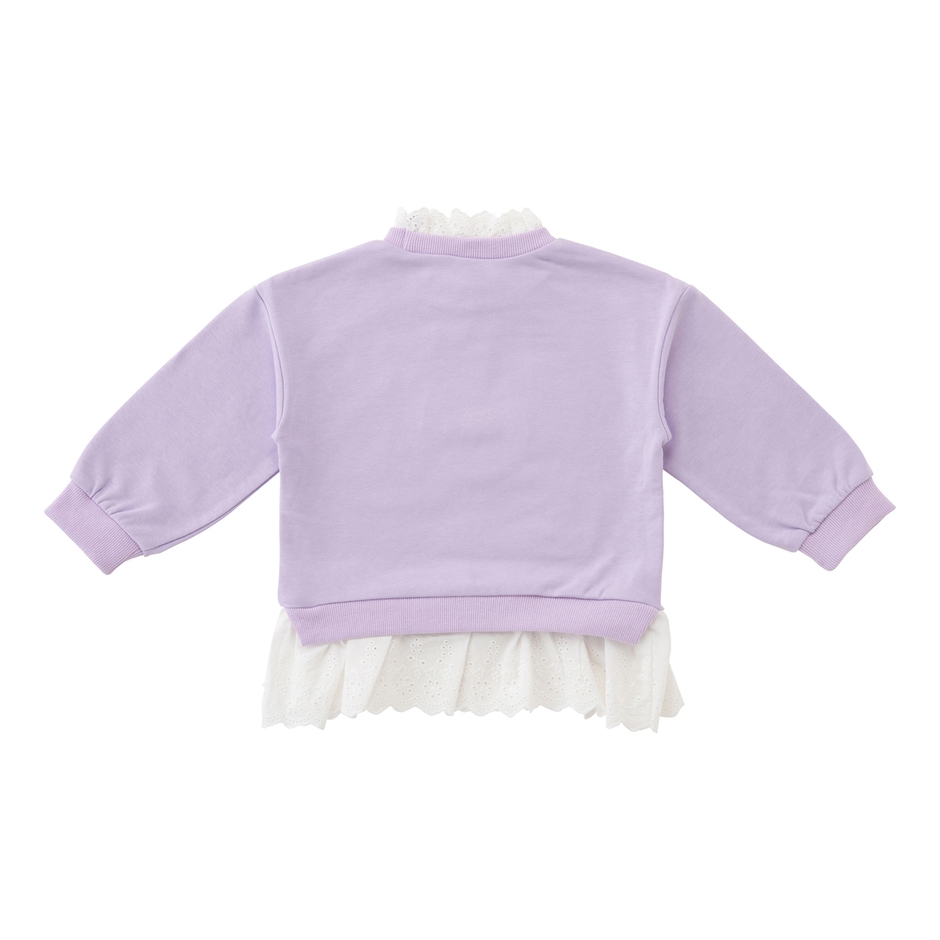 レイヤードトレーナー ラベンダー