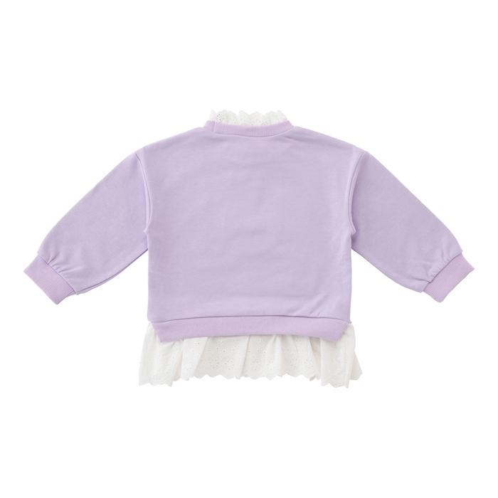 レイヤードトレーナー ラベンダー