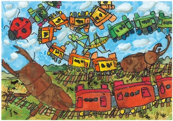 「ぼくとわたしの阪神電車」絵画コンクール結果発表！ ～大賞に輝いたのは小学2年生の箕輪 条一(みのわ じょういち)さん～