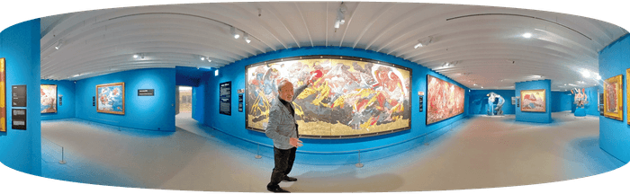 画家とつながるVR(ヴァーチャルリアリティ)映像