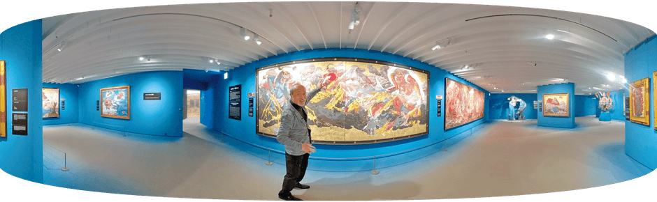 画家とつながるVR(ヴァーチャルリアリティ)映像