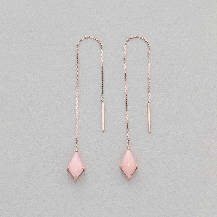 K10PG PIERCED EARRING /PINK OPAL   \24,200（税込）