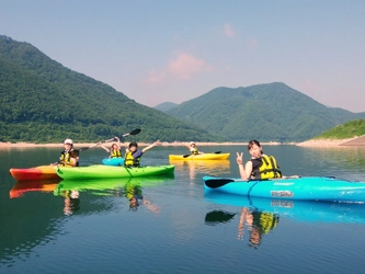 福島県・摺上川ダムにて『茂庭っ湖カヤックツアー』を 7月1日より開催！猛暑を爽やかに清流の里で過ごそう！