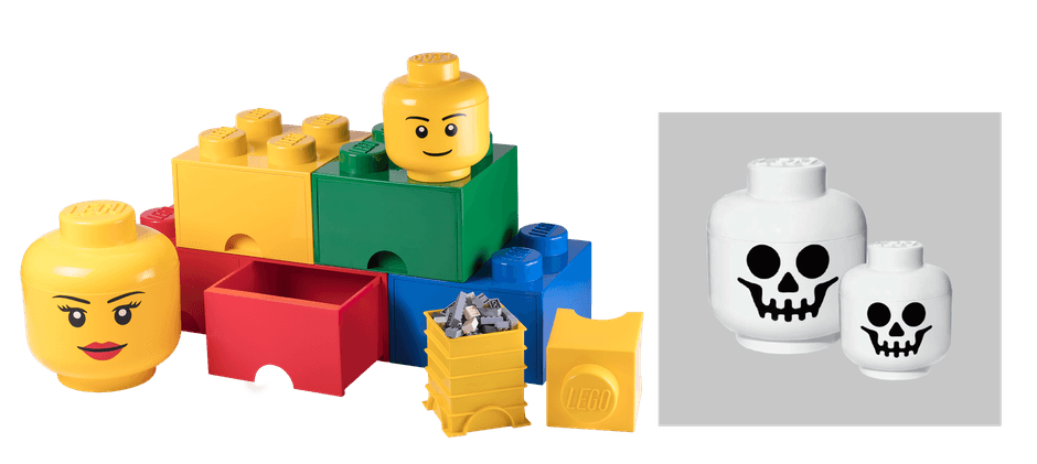 LEGO STORAGE HEADS ICONIC/ストレージヘッド・スケルトン