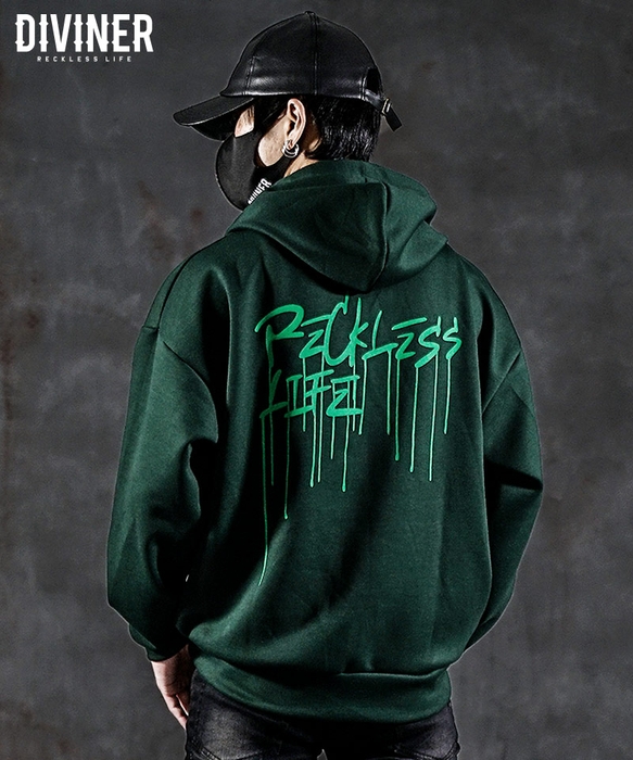 Melt Logo Hoodie（ダークグリーン）