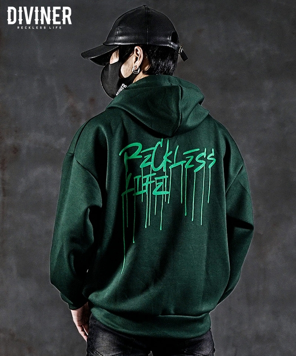 Melt Logo Hoodie(ダークグリーン)