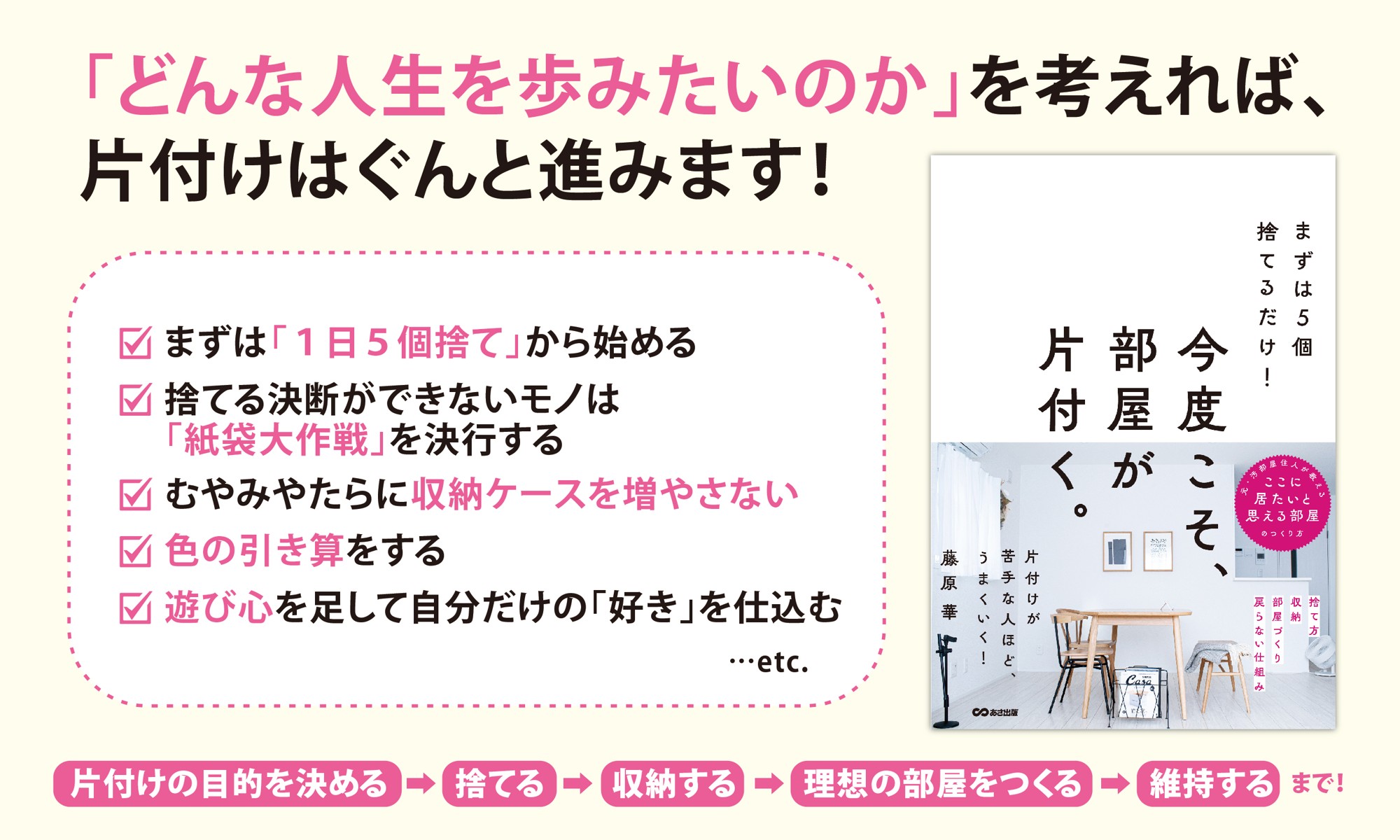 【家の中で年金手帳をなくした 元ゴミ屋敷住人が教える】『まずは５個捨てるだけ！今度こそ、部屋が片付く。』2026年4月7日刊行