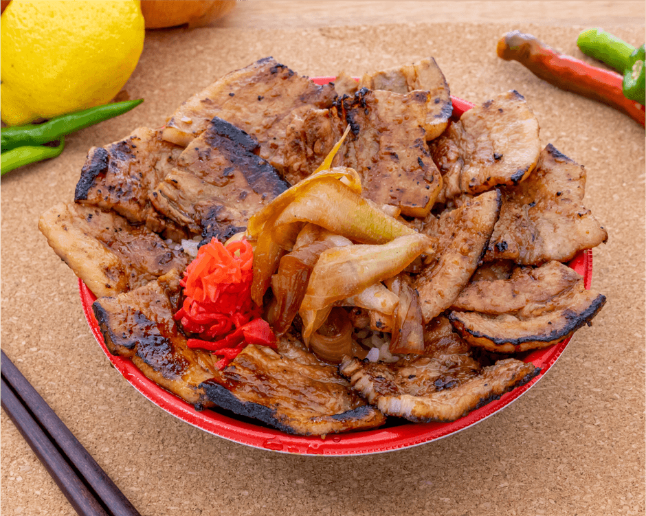 炭火焼厚切り豚丼 980円