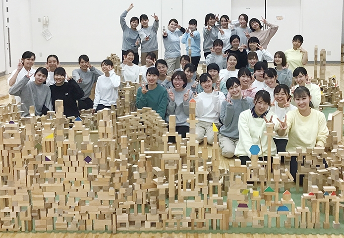 こども発達学科 積木ワークショップ