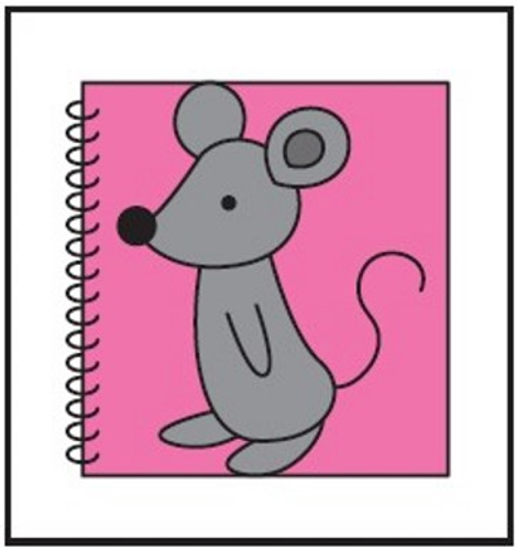 英単語ギャグ：絵のマウスは巨大だ　　　イラスト ©石黒明子