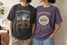 古着風ファッション人気に応える、オリジナルデザイン対応のフェードウォッシュTシャツを発売