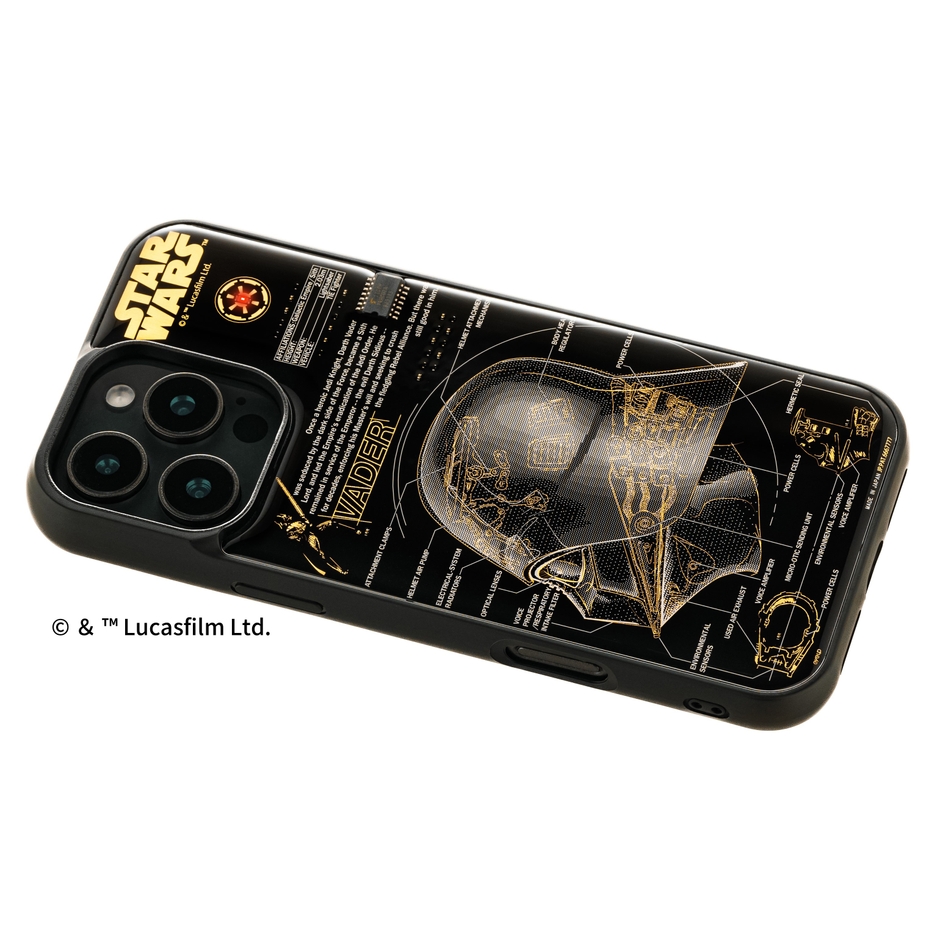 FLASH Darth Vader 基板アート iPhone 16Pro Maxケース　ななめ