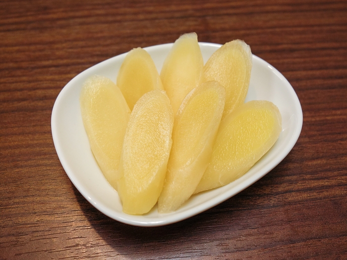 『岩下の新生姜 わさビーフ味』盛付例