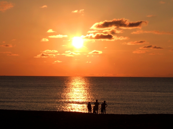 夕日ヶ浦の夕日