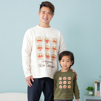 表情いっぱい柄長袖Tシャツ(1)