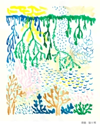 あいの風とやま鉄道・富山駅 中央改札口横に 大型パブリックアート設置　 ミナ ペルホネン デザイナー　皆川 明　 初のステンドグラス原画・監修 『生命の根(いのちのね)』